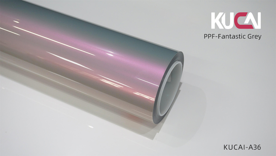 TPU PPF Película de protección de pintura para vehículos Fantástico color gris anti arañazos Autocuración