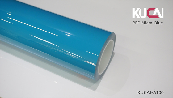 TPU PPF Miami Película de protección de pintura de automóviles azul auto-curación envoltura sin costura