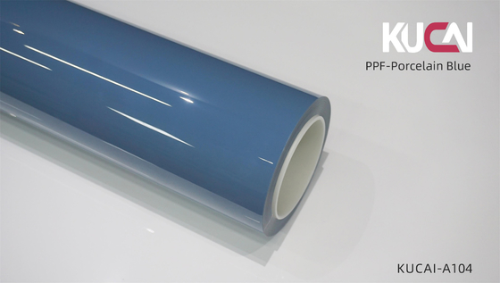 TPU porcelana de color azul PPF película de protección de pintura para automóviles anti arañazos autocuración
