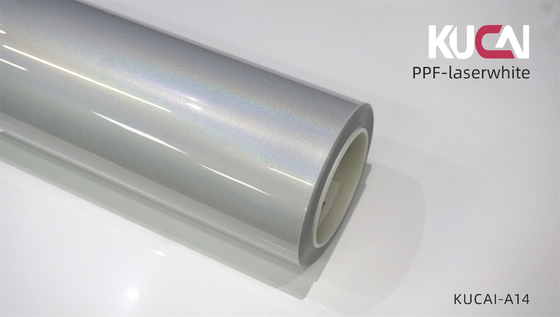 Película de protección de pintura automática de PPF de color blanco TPU láser de espesor de 7.5 Mil